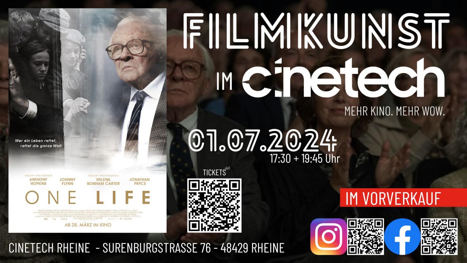 Filmkunst im Cinetech: One Life